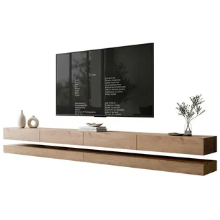 lookway SKY TV-Lowboard 280 cm Beige Holzwerkstoff