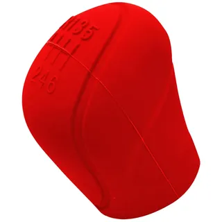 Joyivike Auto Schaltknauf Abdeckung | Weiche Silikon Auto Schaltknauf Abdeckung | 6 Gang Auto Schaltknauf Abdeckung Für Manuellen Und Automatischen Auto Innenzubehör - Rot/Grau/Schwarz/Beige