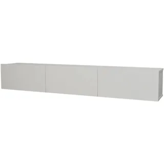 moebel17 Damla TV-Lowboard 180x29,5x29,5 cm Weiß Melamin