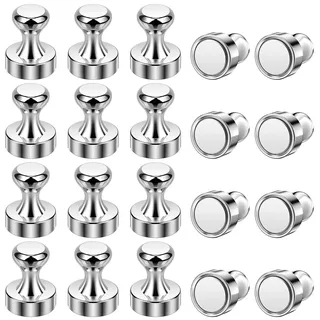 Wukong 20 Stück Starke Magnete Whiteboard, 12×16mm Neodym Magnete Extra Stark, Kegelmagnete Extra Stark für Magnettafel, Kühlschrank und Whiteboard.