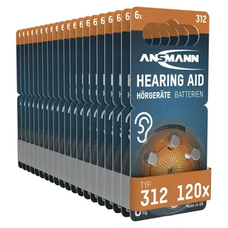 Ansmann Hörgerätebatterie 312 PR41 120 St.
