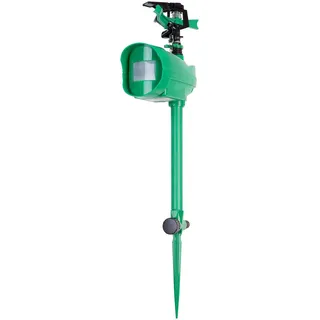 Royal Gardineer Katzenschreck Wasser: Wasserstrahl-Tierschreck mit PIR-Sensor, batteriebetrieben, 120 m2 (Tierschreck Wasser, Katzenschreck mit Wasserstrahl, Hund)