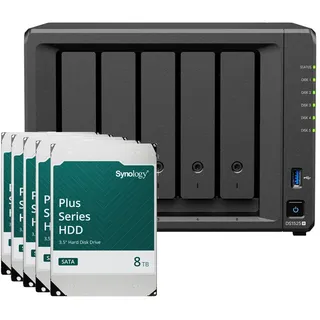 Synology DS1525+ 40 TB SATA schwarz
