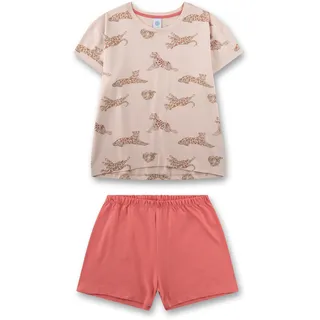 Sanetta Mädchen-Schlafanzug beige | Gemütlicher Kinderpyjama - 176