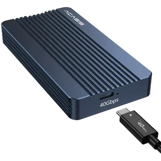 ACASIS 40Gbps M.2 NVMe SSD Gehäuse, NVMe Gehäuse kompatibel für USB 4/3,2/3,1/3,0/2,0, 2230 2242 2260 2280 SSD, USB C Case festplatten gehäuse kompatibel mit MacBook M1 M2 Pro/Max