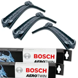 BOSCH Scheibenwischer Set für vorne + hinten Bosch AeroTwin A821S und A403H (3397009821 Längen: 600/600 mm und 3397008998 Länge: 400 mm)
