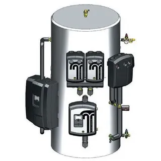 Tuxhorn Systemspeicher tubra  PFW 500, 480 l, ohne Solarregister, 100mm Vlies, Anthrazit