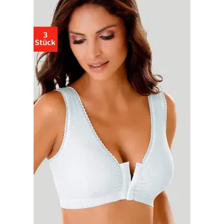 PETITE FLEUR Soft-BH Comfort Day & Night Bra (Packung, 3 Stück) ohne Bügel mit Vorderverschluss beige 100