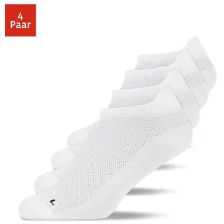 SNOCKS Laufsocken 4-Paar Schwarz/Weiß 35-38