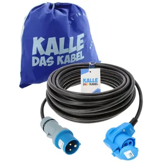 KALLE DAS KABEL - Kalle Verlängerungskabel CEE 230V 16A 2,5mm2 Winkel IP44 25 Meter