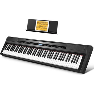 Donner E Piano Digitalpiano 88 Tasten, Hammermechanik Gewichteten, Klavier Tastatur für Einsteiger mit Sustain Pedal, DEP-20