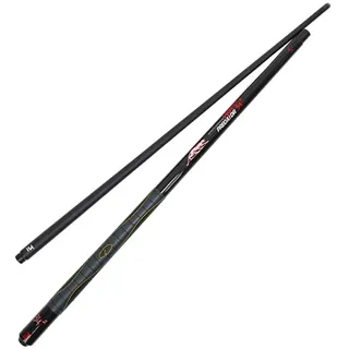 PIASSO Billard Queue 1/2, 147cm Kohlefaser Carbon Faser Ahorn Handgefertigter Snooker Queue, 3 Spitze Größe Zur Auswahl(Size:13mm,Color:Rot)