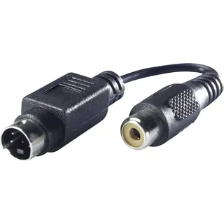 Adapter S-Video auf RCA Composite - Schwarz