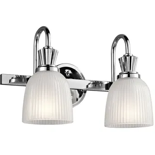 Kichler Wandleuchte Cora 2xG9 H:24,1 L:18,6 B:40,6 IP44 3000K IP44