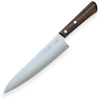 Miyabi Issin Kanetsugu Gyuto Messer & Japanischer Stahl AUS-8 & Hoher Kohlenstoff Stahl & Ergonomischer Rosen-Holz Griff, Klinge 210 mm