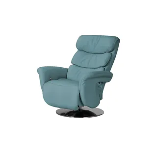 HIMOLLA Relaxsessel 7628 Leder 83 x 109 x 90 cm Türkis/Petrol mit Relax-Funktion