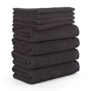Handtuch 50 x 100 cm dark grey 8 St.