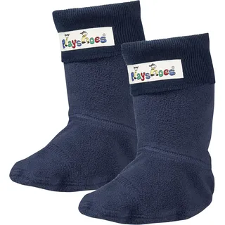 Playshoes Unisex Kinder Stiefel-Socke Füßling, marine, 30/31