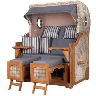 bene living Ammersee Braun Strandkorb-Komplettset