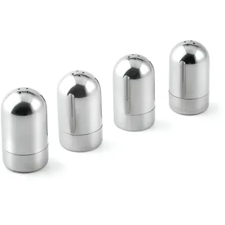 Weis kleine Menage Tisch Edelstahl Salzstreuer Set 4tlg