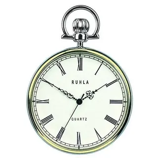 RUHLA UMR Uhrenmanufaktur Ruhla Taschenuhr mit Kette 8052 aufstellbar  NEU