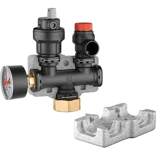 CALEFFI Kessel-Sicherheitsgruppe aus Kunststoff bis 50 kW 1", 3 bar