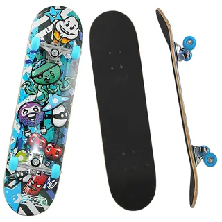 Best Sporting Skateboard A3 "Kid" Ocotopus blue