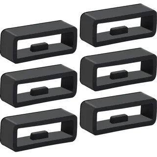 ZYWQ 6 Stück Uhrenarmband Schlaufe, 18 mm/20 mm/22 mm Silikon Uhrenarmband Schlaufe,Ersatz Uhrenband Schlaufe für Smart Sportuhrenteile