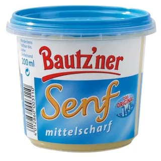 Develey Senf und Feinkost GmbH Bautzner Senf mittelscharf 200 ml