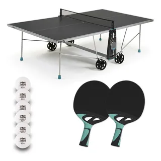 Cornilleau Tischtennis-Set ""100X Outdoor"", Grau