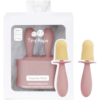 Tiny Pops für Babies Rouge – BPA-freie Silikon-Eisform mit Stiel, ideal für Beikost, gefrorene Muttermilch & Brei – Spülmaschinenfest, ab 4 Monaten