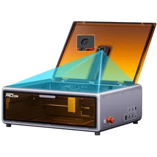 Creality Falcon A1 10W Laser Graviermaschine, Eingeschlossener Laserschneider mit Luftunterstützung, HD Kamerapositionierung, Klasse-1-Sicherheitslaser für Holz, Metall, Acryl, für Anfänger