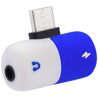 Aux USB C Adapter, Colorful 2 in 1 USB C/Typ C auf 3,5 mm Klinke, AUX Audio-Kopfhörer-Adapter, Splitter-Kabel für Samsung Galaxy Note 10 / Note 10 Plus (2#)