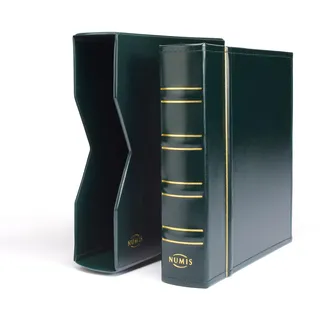 Leuchtturm Münzalbum/ NUMIS, Classic-Design inkl. Schutzkassette, grün