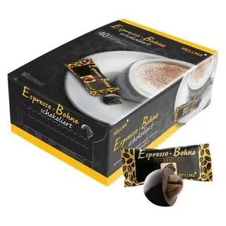 Hellma Espresso-Bohne in Zartbitterschokolade Schokolade 40 St./44,0 g