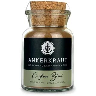 Ankerkraut Gewürz Ceylon Zimt, Ceylon Zimt, 55g im Korkenglas