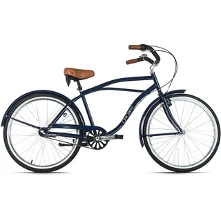 Dacapo Beachcruiser Herren 26" California Blau 3 Gänge RH 46 cm