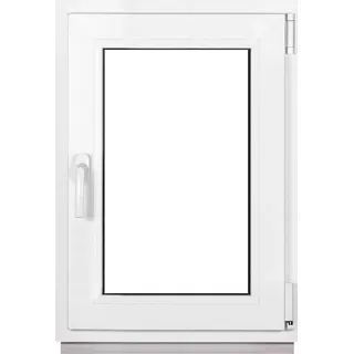 Framex Kellerfenster Kunststoff Fenster Weiß BxH 50x70cm 500x700mm 2fach Verglasung 32mm Dreh Kipp DIN Rechts - Kunststofffenster Premium Fenster ... - Weiß