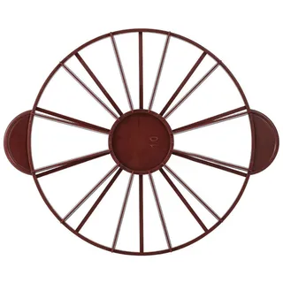 Kuchenteiler 12 Stücke, Runder Portionierer für Kuchen, Torten Pizza, Präziser Teiler zum gleichmäßigen Schneiden, Ideal für Kaffeetafel, Geburtstag, Buffet (Braun)