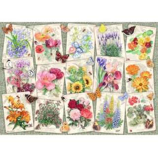 Ravensburger Puzzle 1000 Teile, Blumenposter - Puzzles für Erwachsene ab 14 Jahren, 70 x 50 cm, Puzzles für Erwachsene, wunderbare Illustrationssammlung, Geschenkideen