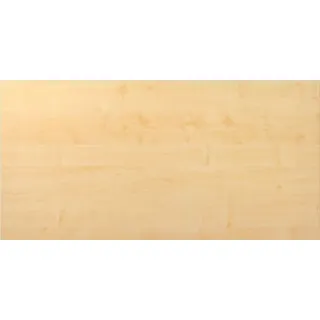 Hammerbacher Tischplatte KP16 ahorn rechteckig 160,0 x 80,0 x 2,5 cm