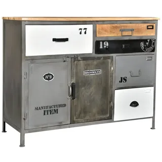 massivum Sideboard Pinetown, Holz-Metall Mix Industrial (13 St)