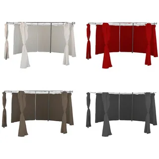 Mojawo Partyzelt Seitenteile für Pavillon rund ⌀ 3,5m Gartenpavillon Seitenwand