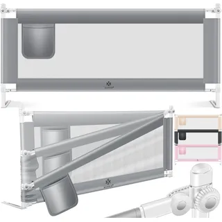 Kesser KESSER® Bettschutzgitter Reise Bett Rausfallschutz verstellbar Bed Guard Rail Bumper, Kinder/ Baby, Bettgitter Klappbar, Kinderbett Kinderbettschutzgitter, Tasche, Farbe, Höhe: 72 bis 96cm