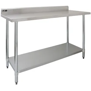 MONSTER SHOP Gastro Catering Edelstahl Arbeitstisch Küchentisch Zubereitungstisch 150cm | Kukoo