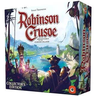 Asmodee Robinson Crusoe Collectors Edition Retail, 33 cm x 33 cm x 2.5 cm