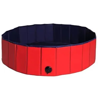 lionto Pool für Enten, Gänse & Hühner, stabil & leicht zu reinigen, Abflussventil & Anti-Rutsch-Boden, kratzfestes PVC, 120 cm Ø