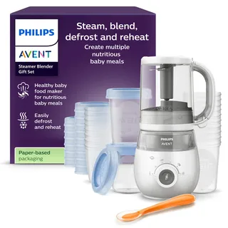 Philips Avent - Geschenkset mit Dampfgarer/Mixer - SCF883/20