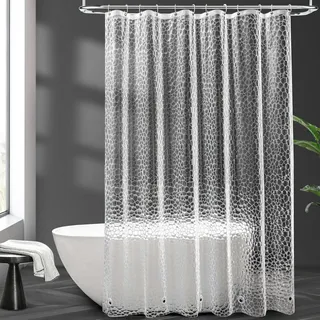 AooHome Duschvorhang 180 x 200 cm Transparent