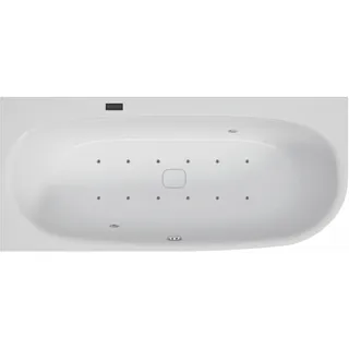 Hoesch WP iSensi Eck 1900x900 Monolith li. Befüllung Weiß, BiColor Weiß-Schwarz